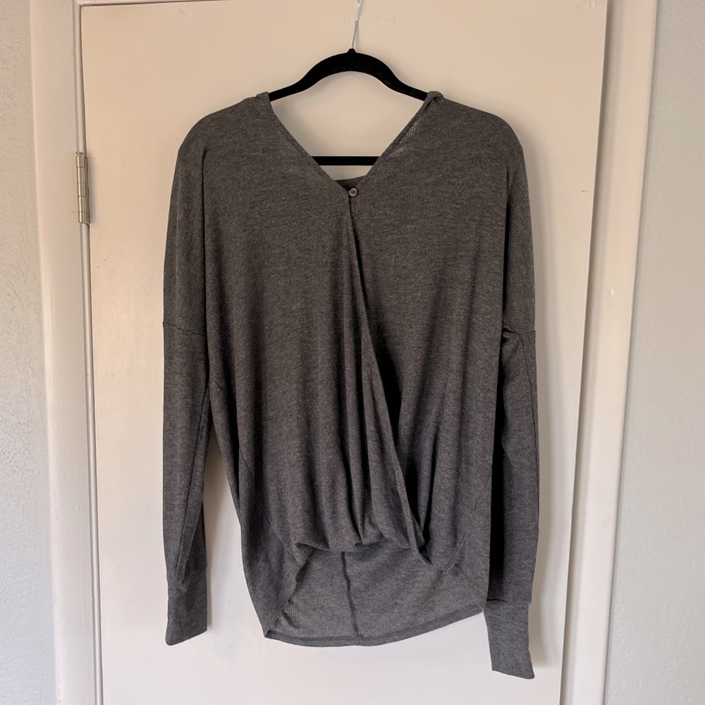 Motherhood Maternity nursing sweatshirt- dark grey
